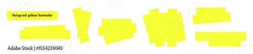Vorlage mit gelbem Textmarker