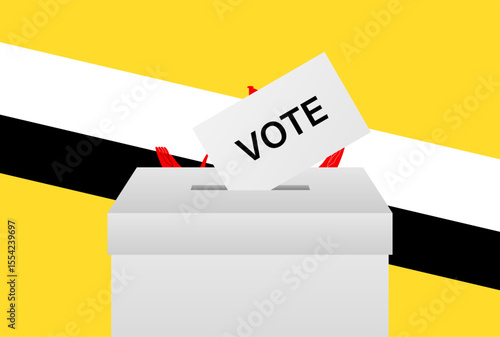 Election in Brunei. Election Concept. Vector Illustration.