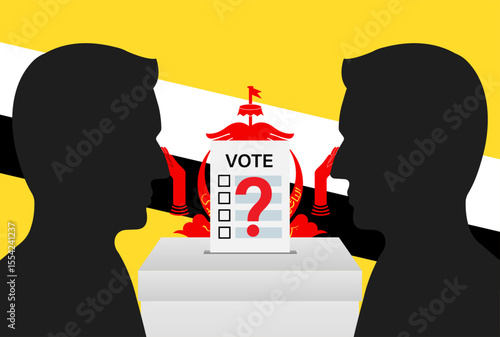 Election in Brunei. Election Concept. Vector Illustration.