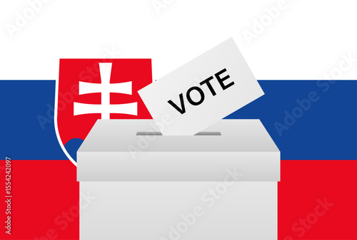 Election in Slovakia. Election Concept. Vector Illustration.