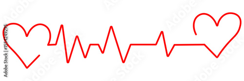 Line rate heartbeat. Medical monitor heart beat and fhyrhm. Electrocardiogram heart and pulse for monitor health.