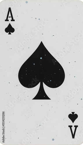 Ace of Spades playing card.