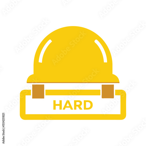 Yellow Hard Hat on Construction Signboard