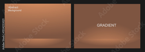 Bronze Gradient Abstract Composition Background, for Presentation and Design, Studio showroom product base, fashion runway mockup scene. vector illustration
