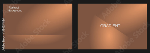 Bronze Gradient Abstract Composition Background, for Presentation and Design, Studio showroom product base, fashion runway mockup scene. vector illustration
