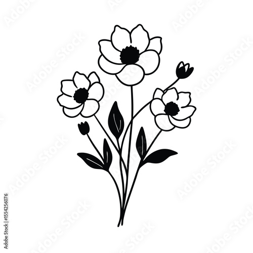 vector illustration of a flower