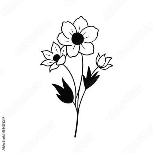 vector illustration of a flower