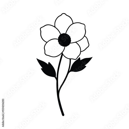 vector illustration of a flower