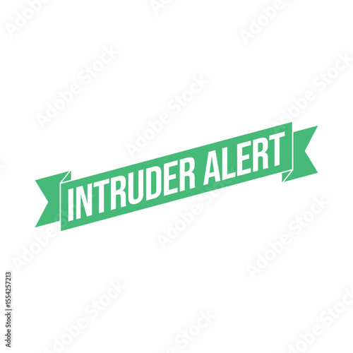 Intruder Alert Rubber Stamp Vector Template