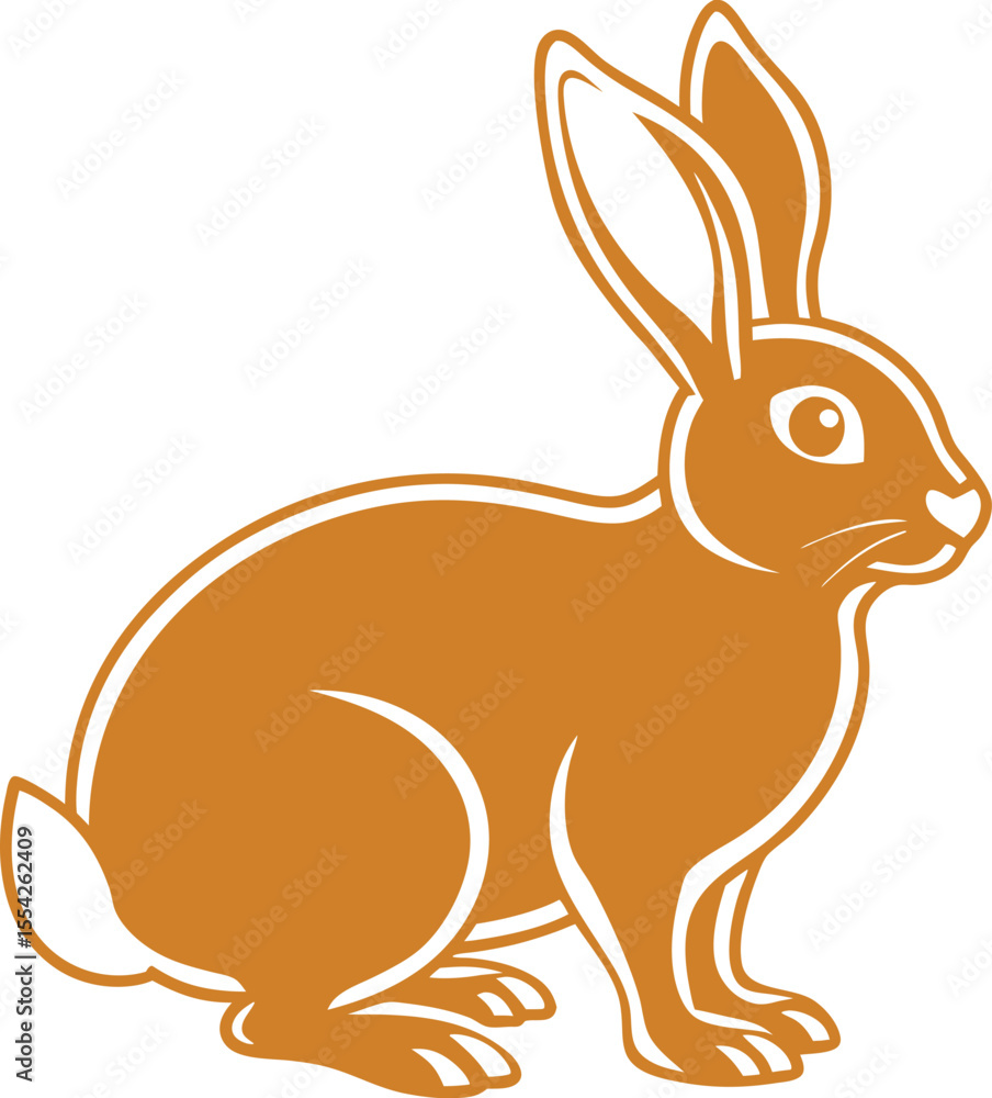 Obraz premium rabbit vector illustration