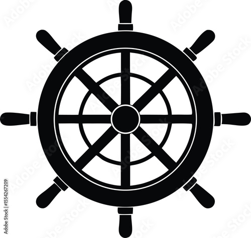 ship helm icon