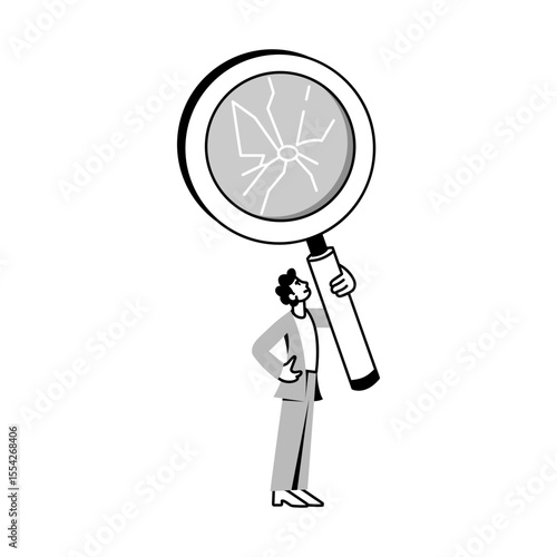 A hand drawn style illustration representing nothing found
