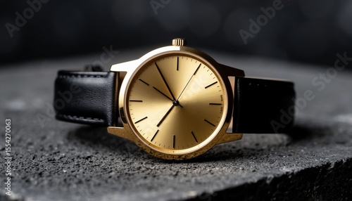 Wallpaper Mural Men's wristwatch with a gold dial. Torontodigital.ca
