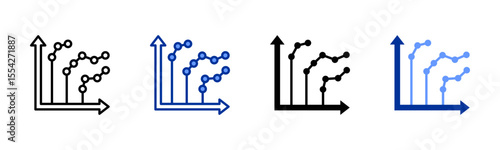 Control Chart icon sheet multiple style collection
