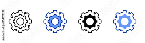Agile Lean icon sheet multiple style collection