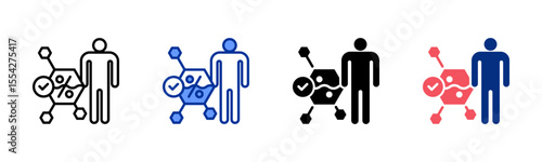 Bioavailability icon sheet multiple style collection