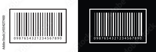 Bar code vector cartoon icon. Vector illustration barcode on white background. Isolated cartoon illustration in eps 10.	