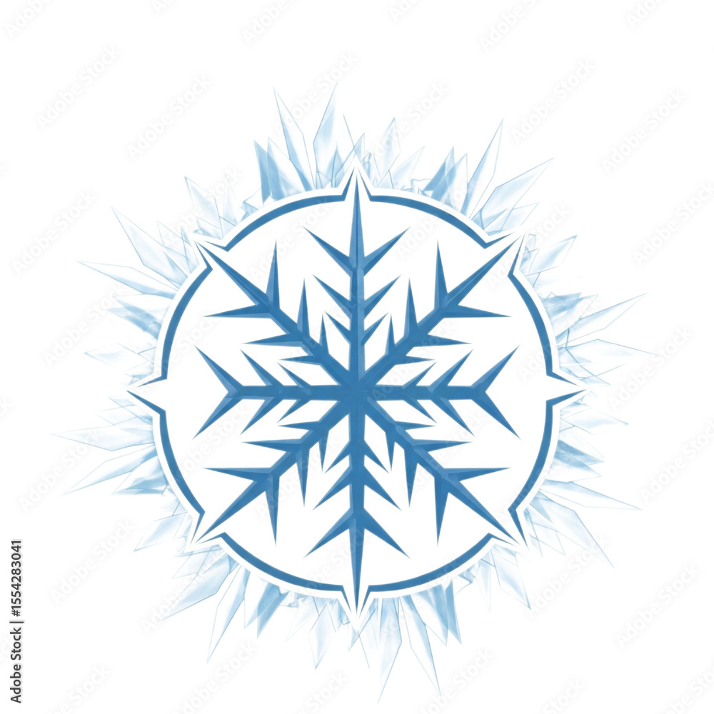 Obraz premium vector snowflake icon