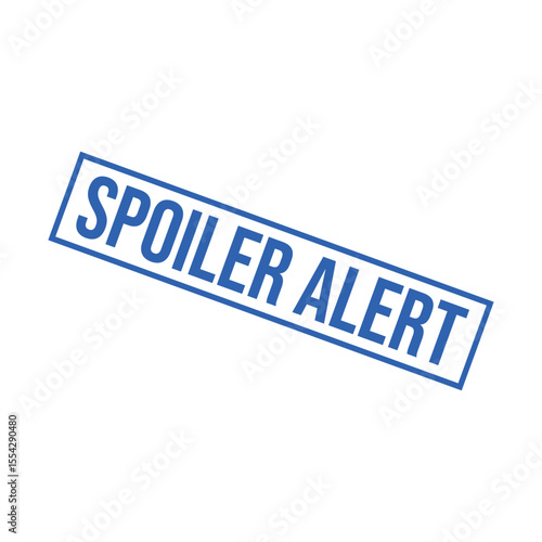 Spoiler Alert Rubber Stamp Vector Template