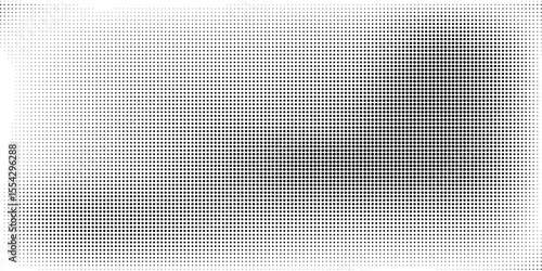 Dotted halftone gradient texture. Fading polka dot background. Repeated dots gradation pattern background. Black vanishing comic pop art overlay backdrop. Halftone raster effect wallpaper. Vector