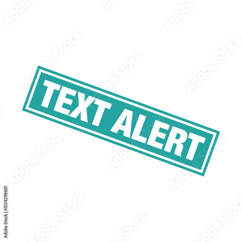Text Alert Rubber Stamp Vector Template