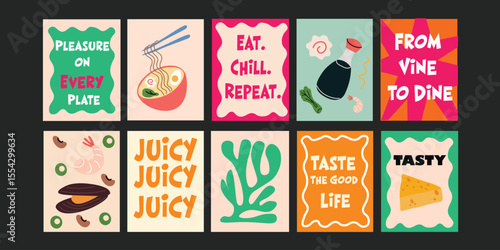 Happy summer bistro scenes full of color, laughter, and delicious cocktails.

