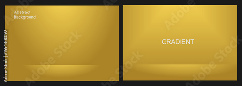 Abstract Composition Background Gradient Gold, for Presentation and Design, Studio showroom product base, fashion runway mockup scene. vector illustration