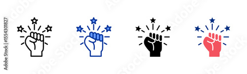 Empowerment icon sheet multiple style collection