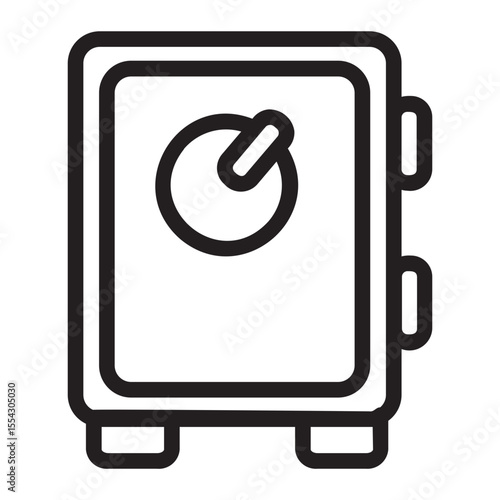 money box line icon