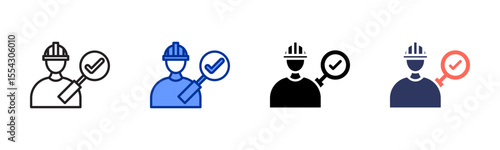 Inspector icon sheet multiple style collection