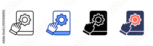 Tablet icon sheet multiple style collection
