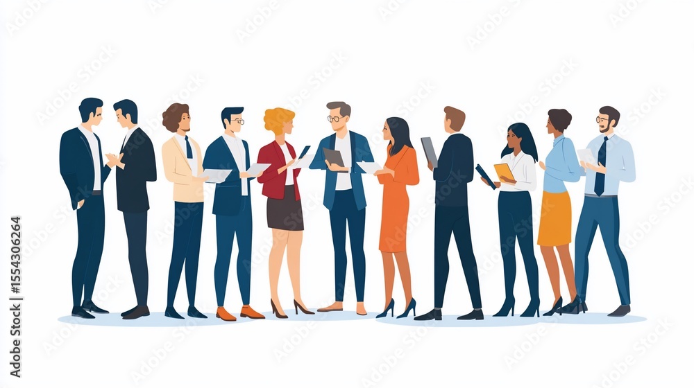 Diverse Business Team Discussing Project Details in a Corporate Setting Diverse Business Team Discussing Project Details in a Corporate Setting