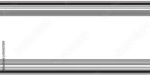 Minimalist Vector Border Design in Black and White