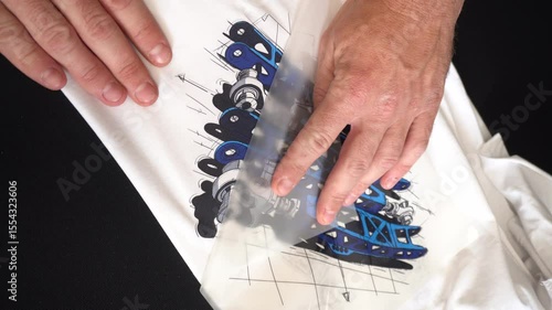 digital printing technology on textiles direct to film at home transferring an image from film to a t-shirt or fabric