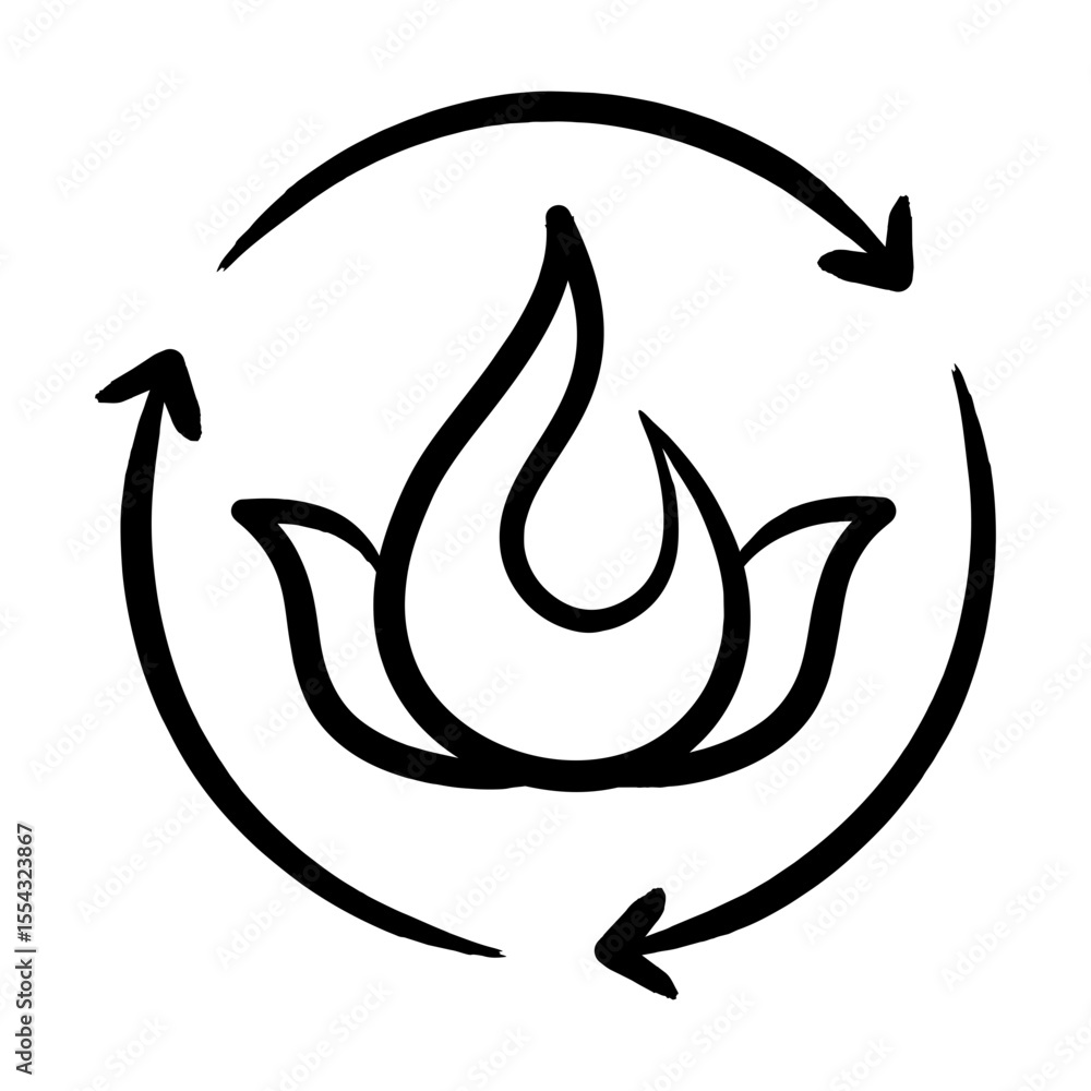 Fototapeta premium Energy Flow Icon