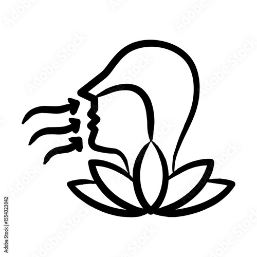 Ujjayi Breath Icon