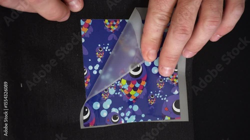 digital printing technology on textiles direct to film at home transferring an image from film to a t-shirt or fabric