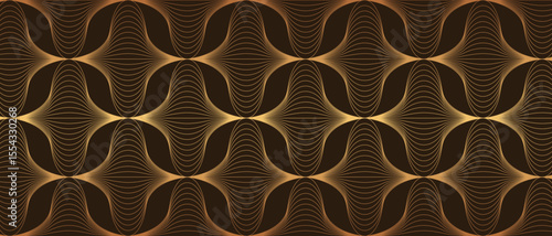 Luxury art deco pattern background vector. Abstract elegant art nouveau with delicate golden geometric line vintage decorative minimalist. Design illustration for wallpaper, banner, card, packaging.