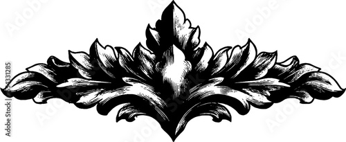 Intricate geometric tapestry motif and symmetrical design for decorative use