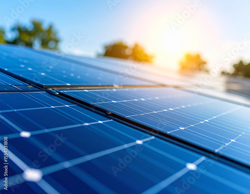 Close-Up of Solar Panel Surface – Realistic Renewable Energy Texture
