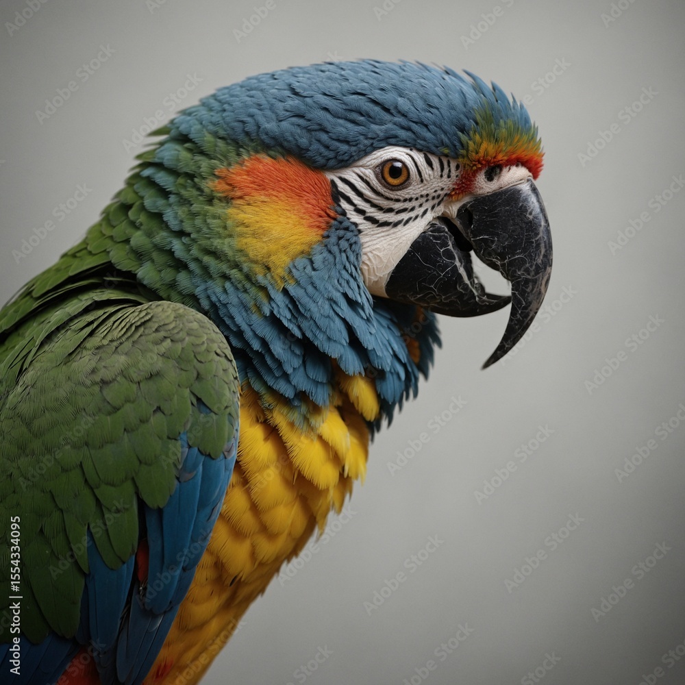 Fototapeta premium blue and yellow macaw