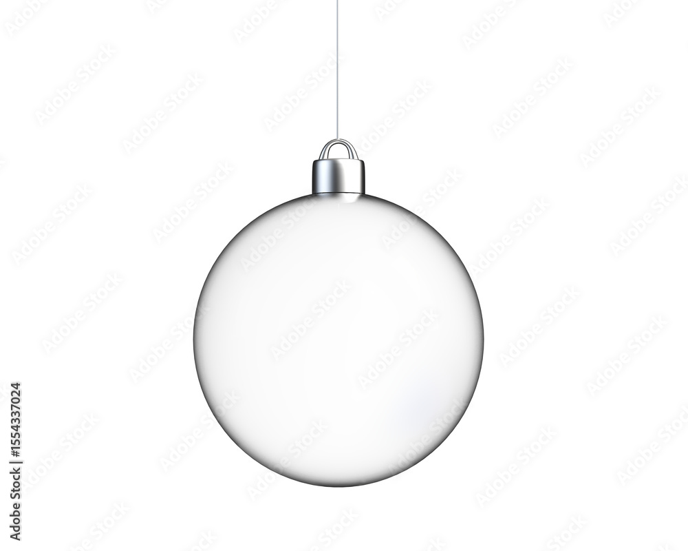 Christmas glass bauble hanging isolated on white
Christmas glass bauble hanging isolated on white