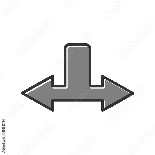 Separation Vector Icon Design