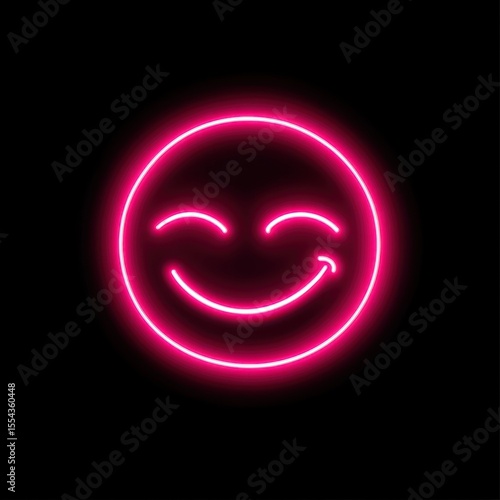 Wink light neon illustration.