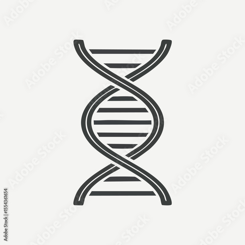 Illustration of a detailed DNA double helix structure, representing genetic information.