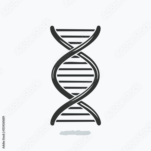 Illustration of a DNA double helix structure, representing genetic information and biological processes.