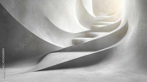 Minimal Dividing Line with Light and Shadow on Blank Background for Time Division Concept Design
