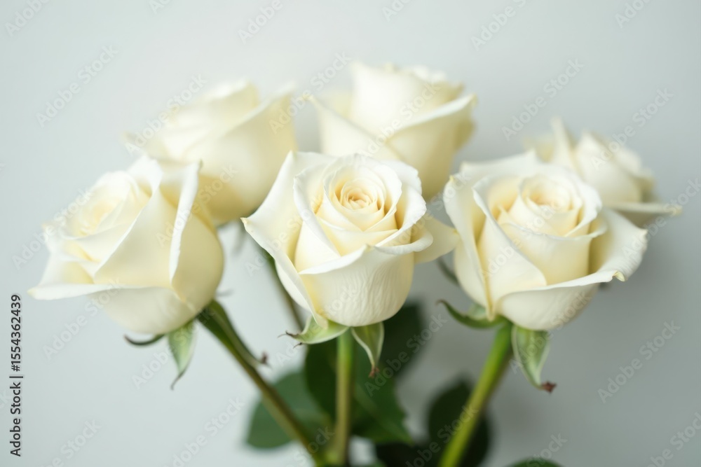 Studio shot, several white roses, light background, floral arrangement, studio, flowers Studio shot, several white roses, light background, floral arrangement, studio, flowers