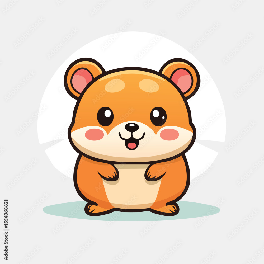 Minimal Hamster Vector – Bold Black Outline with Happy Expression in Clean Flat Design
Minimal Hamster Vector – Bold Black Outline with Happy Expression in Clean Flat Design