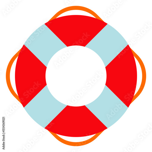 Logo Nautical. Icono de anillo salvavidas en varios colores 